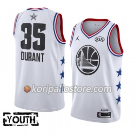 Golden State Warriors Kevin Durant 35 2019 All Star Jordan Brand Valkoinen Lasten Pelipaidat Swingman